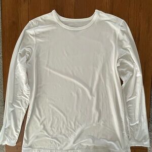 ClimateRight by Cuddl Duds White Long Sleeve Stretch Microfiber Top XL